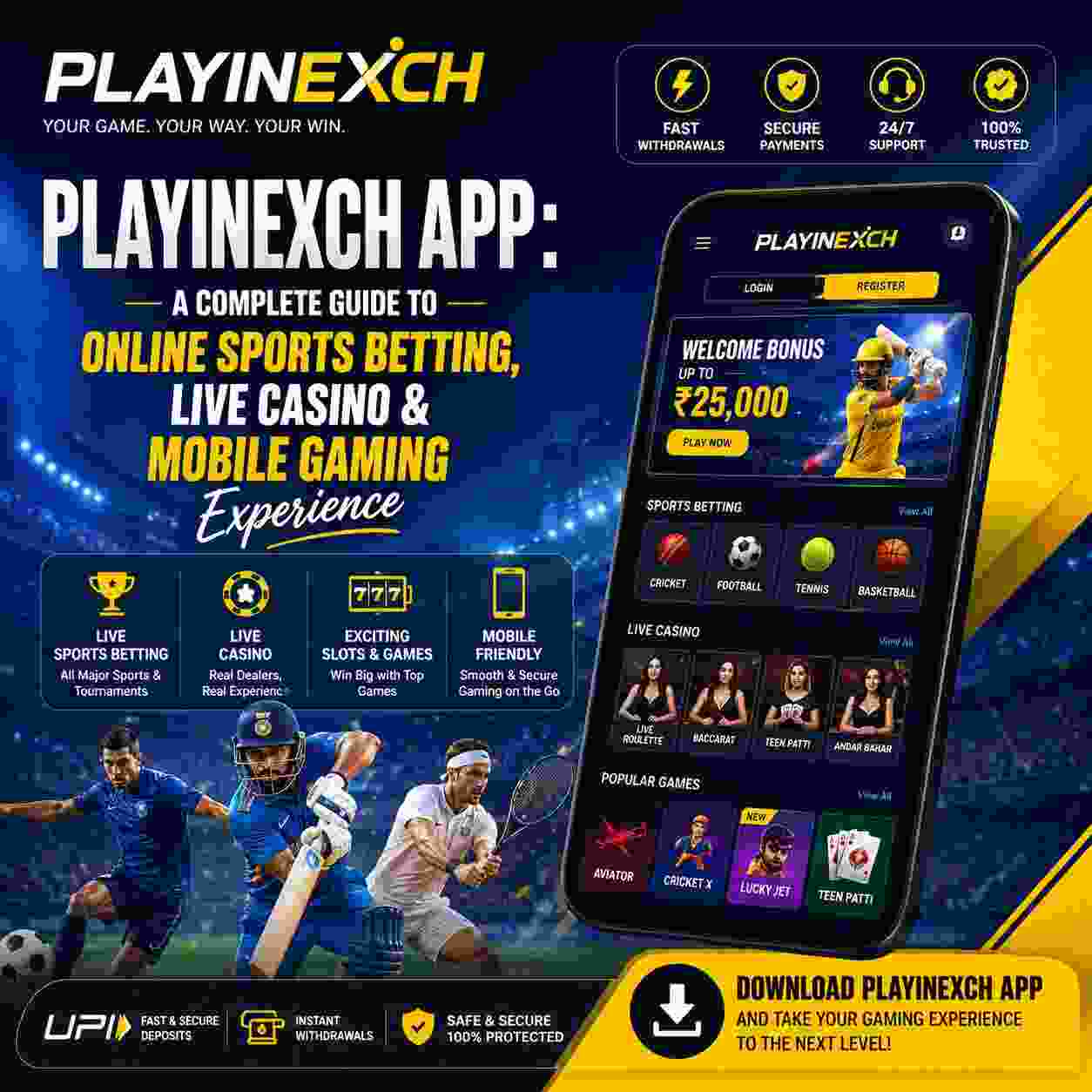 Playinexch App: A Complete Guide to Online Sports Betting, Live Casino & Mobile Gaming Experience 